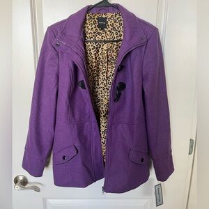Rampage Plum Coat NWT